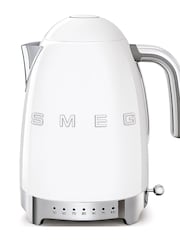 Smeg White Temperature Controlled Kettle 1.7 Litre - Image 1 of 5