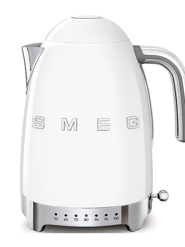 Smeg White Temperature Controlled Kettle 1.7 Litre - Image 1 of 5