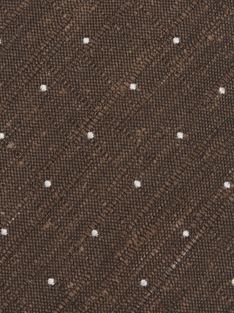 Reiss Capo Textured Silk Blend Polka Dot Tie - Imagen 5 de 5