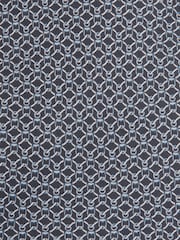 Reiss Navy Orta Silk Chain Pattern Tie - Image 4 of 4