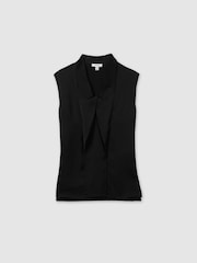Negro - Reiss Wren Relaxed Tux Top - Imagen 2 de 5
