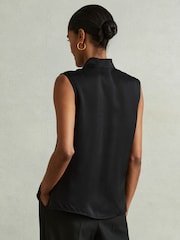 Negro - Reiss Wren Relaxed Tux Top - Imagen 4 de 5