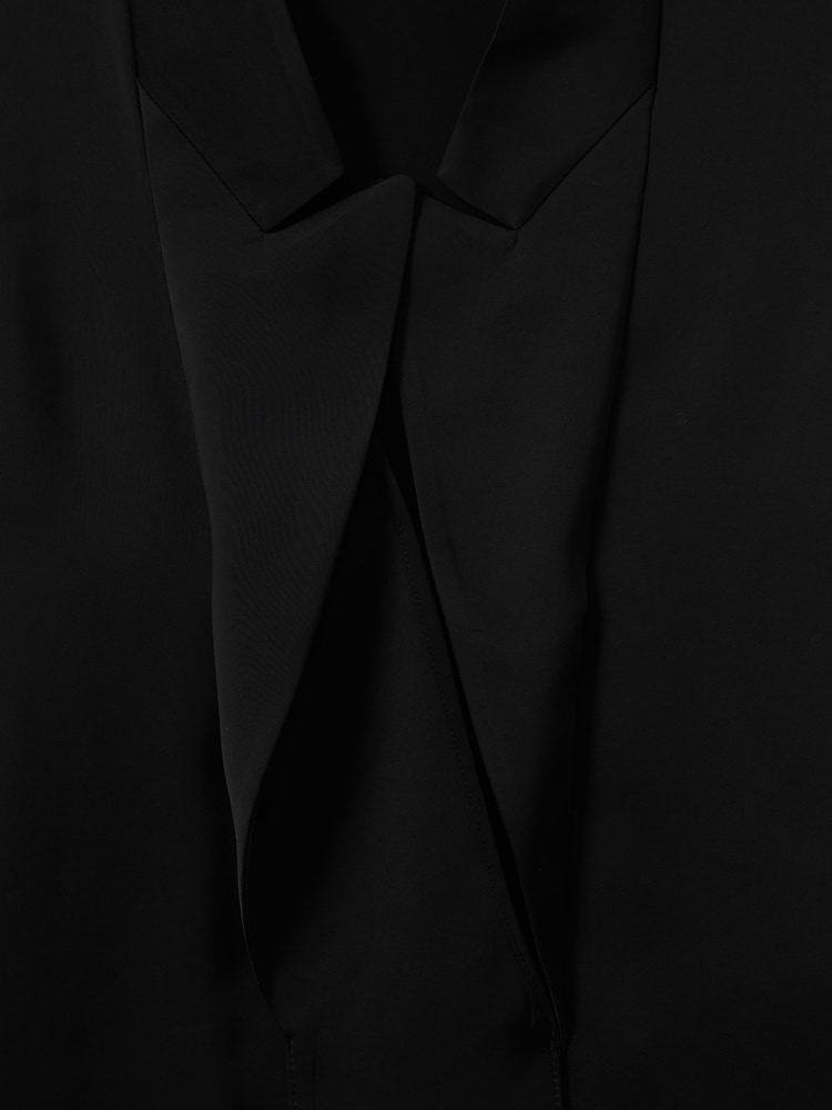 Negro - Reiss Wren Relaxed Tux Top - Imagen 5 de 5