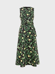 Hobbs Black 100% Cotton Tanya Dress - Image 4 of 4