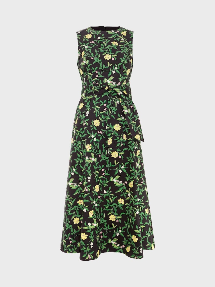 Hobbs Black 100% Cotton Tanya Dress - Image 4 of 4