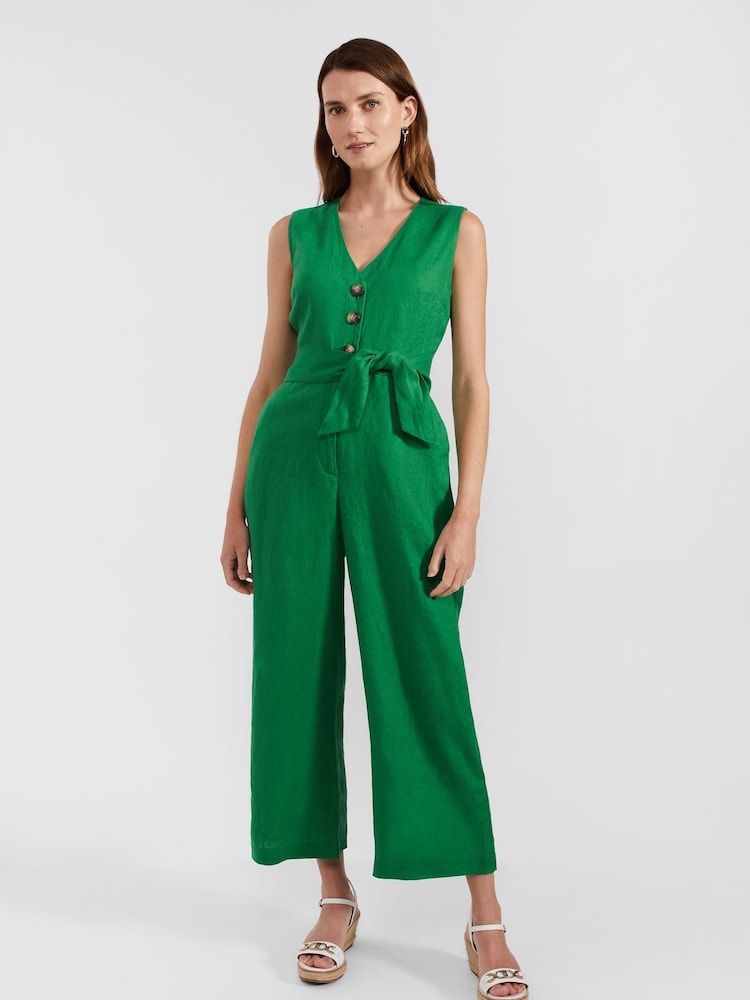 Hobbs Green 100% Linen Melodie Jumpsuit - Image 1 of 4