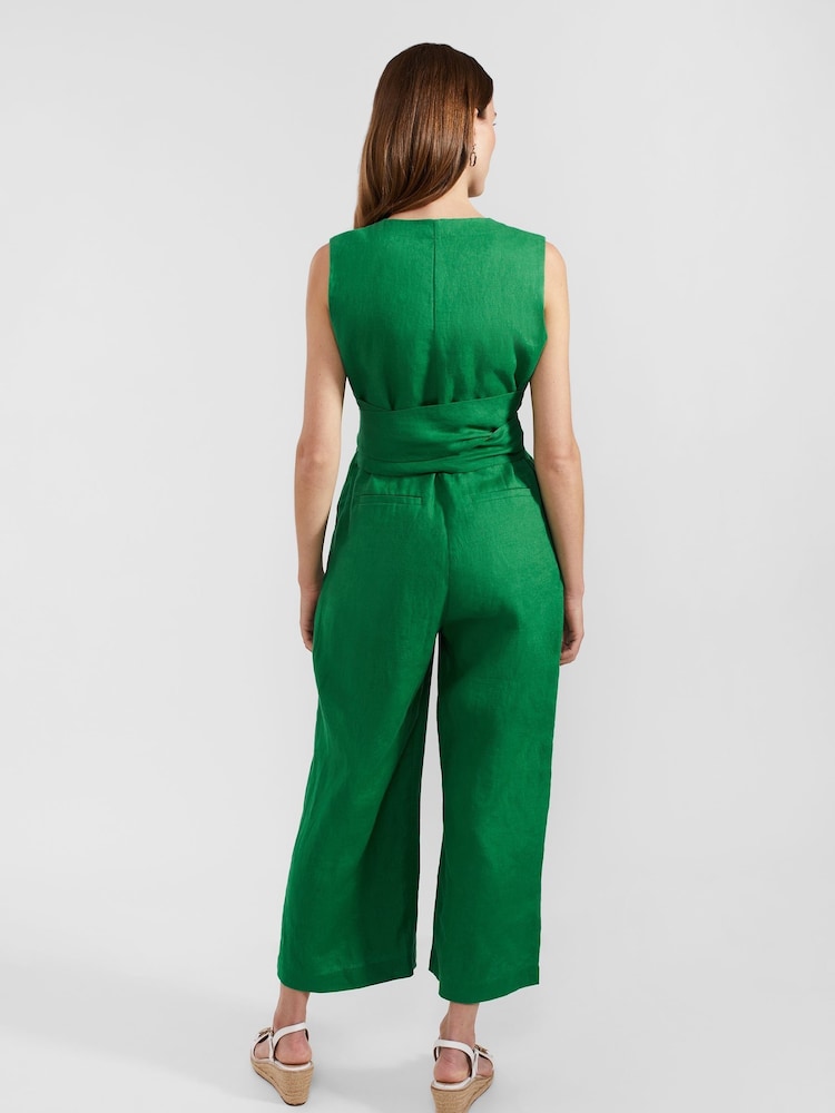 Hobbs Green 100% Linen Melodie Jumpsuit - Image 2 of 4 Hobbs Green 100% Linen Melodie Jumpsuit - Image 2 of 4