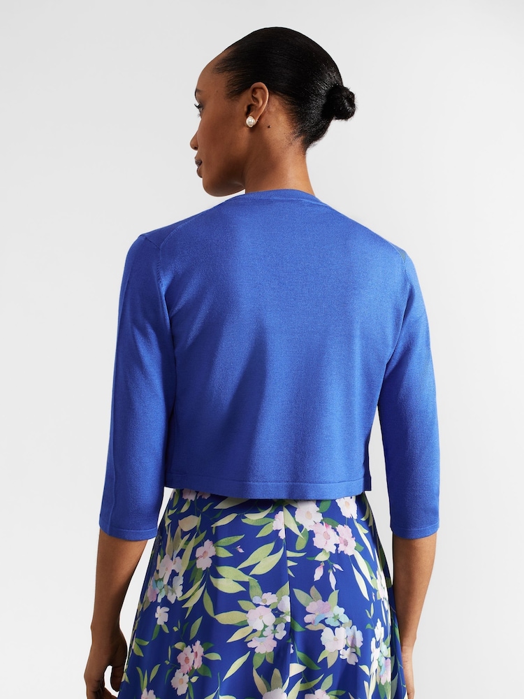 Hobbs Blue Chrome Carrie Bolero - Image 2 of 4