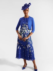 Hobbs Blue Chrome Carrie Bolero - Image 3 of 4