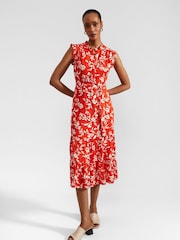Hobbs Red Elsa Dress - Image 1 of 4