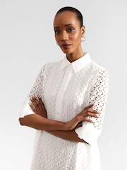 Hobbs White Marciella Dress - Image 3 of 4