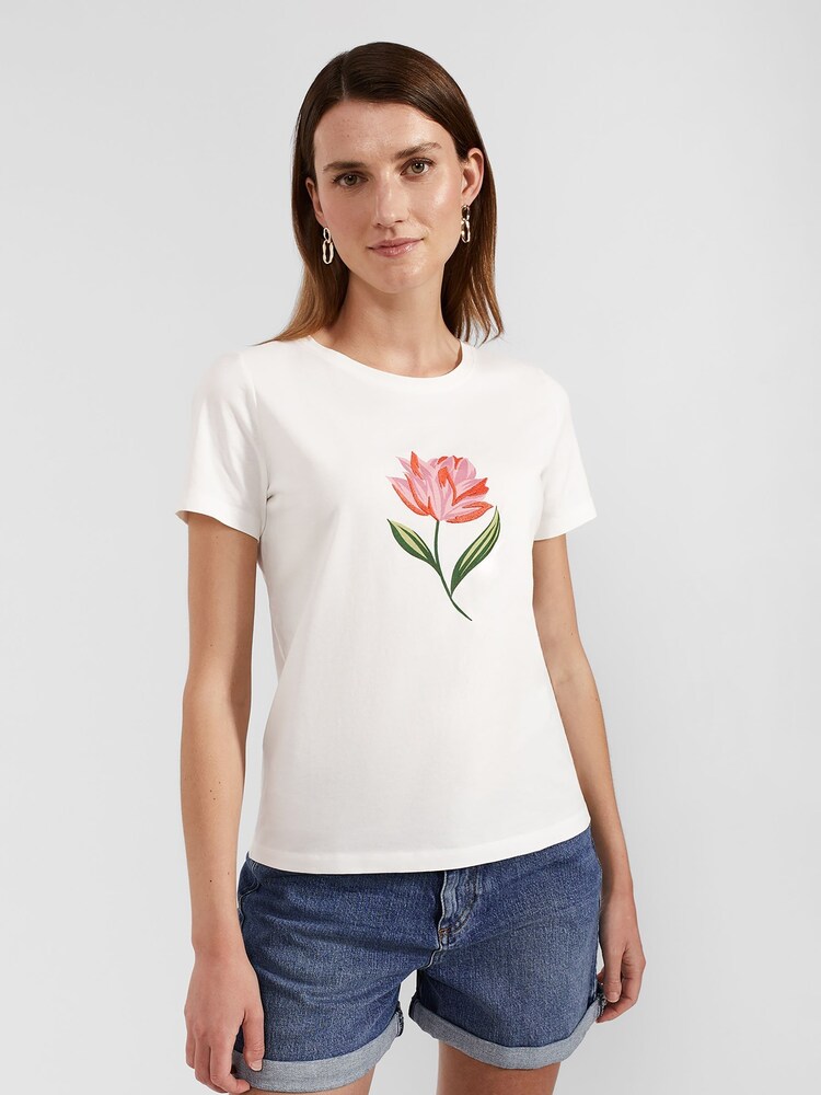 Hobbs 100% Baumwolle T-Shirt mit Pixie-Print - Bild 1 von 1