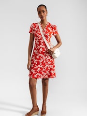 Hobbs Red Lydia Jersey Dress - Image 1 of 4