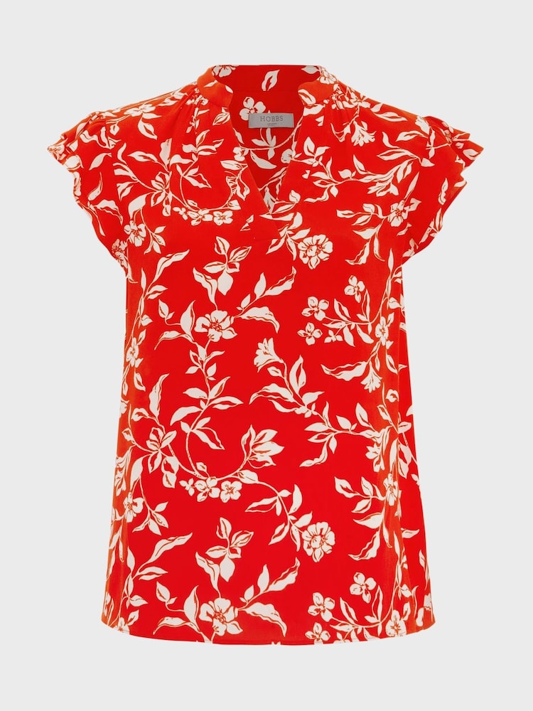Hobbs Red Cleo Top - Image 4 of 4