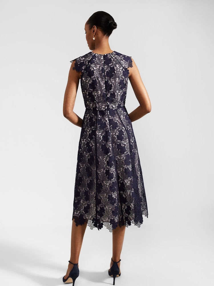 Hobbs Black Hannah Lace Dress - Image 2 of 4