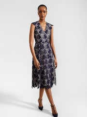 Hobbs Black Hannah Lace Dress - Image 3 of 4