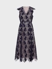 Hobbs Black Hannah Lace Dress - Image 4 of 4
