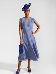 Hobbs Blue Hailey Dress - Image 3 of 4