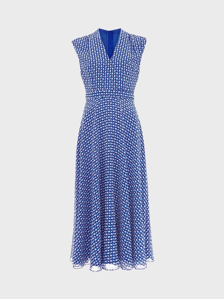 Hobbs Blue Hailey Dress - Image 4 of 4