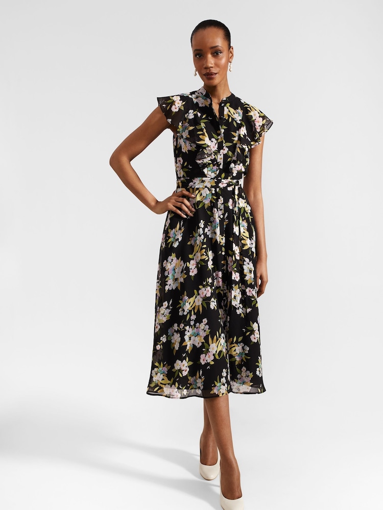 Hobbs Black Erica Dress - Image 1 of 4