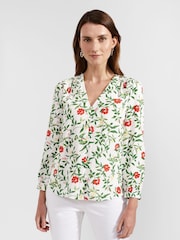 Hobbs White Florence Blouse - Image 1 of 4