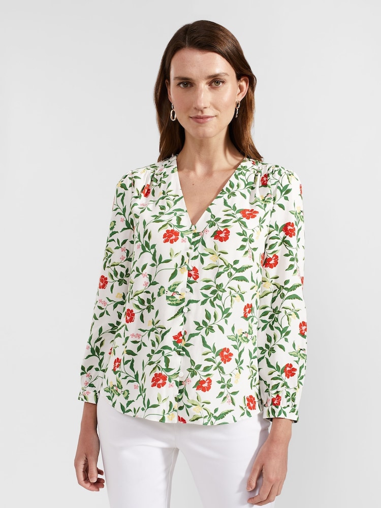Hobbs White Florence Blouse - Image 1 of 4