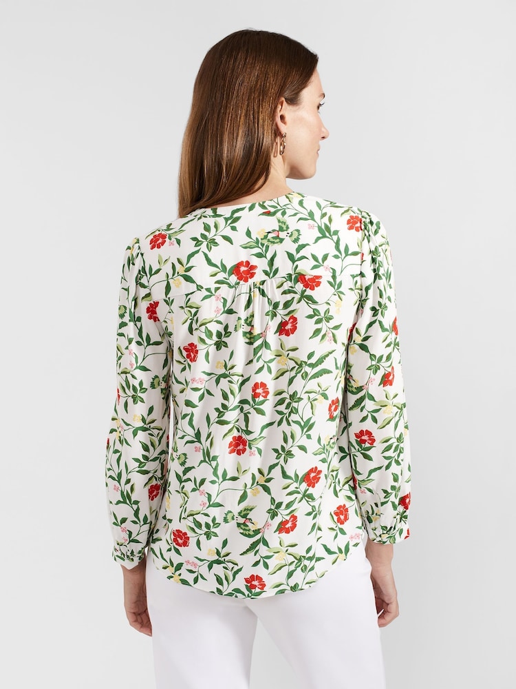 Hobbs White Florence Blouse - Image 2 of 4 Hobbs White Florence Blouse - Image 2 of 4