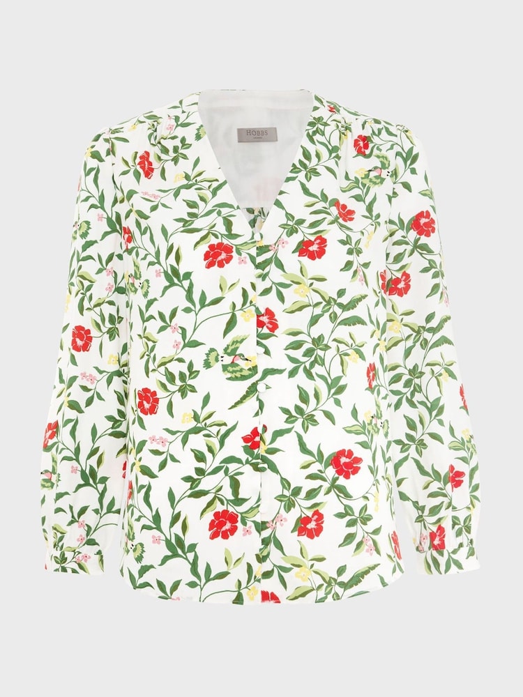 Hobbs White Florence Blouse - Image 4 of 4 Hobbs White Florence Blouse - Image 4 of 4