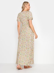 Long Tall Sally Pink Pastel Vintage Floral Wrap Maxi Dress - Image 2 of 5