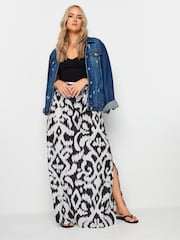 Long Tall Sally Black Abstract Maxi Skirt - Image 1 of 5