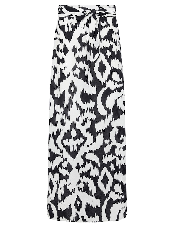 Long Tall Sally Black Abstract Maxi Skirt - Image 5 of 5