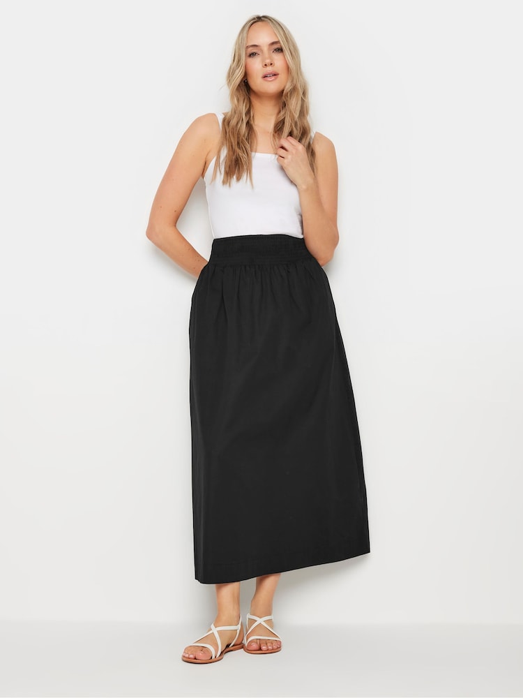 Long Tall Sally Black Shir Waist Midaxi Skirt - Image 1 of 5