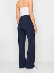 Long Tall Sally Blue Wide Leg Yoga Pants - Image 3 of 5
