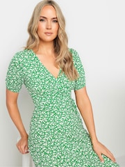 Long Tall Sally Green Ditsy Wrap Maxi Dress - Image 4 of 5