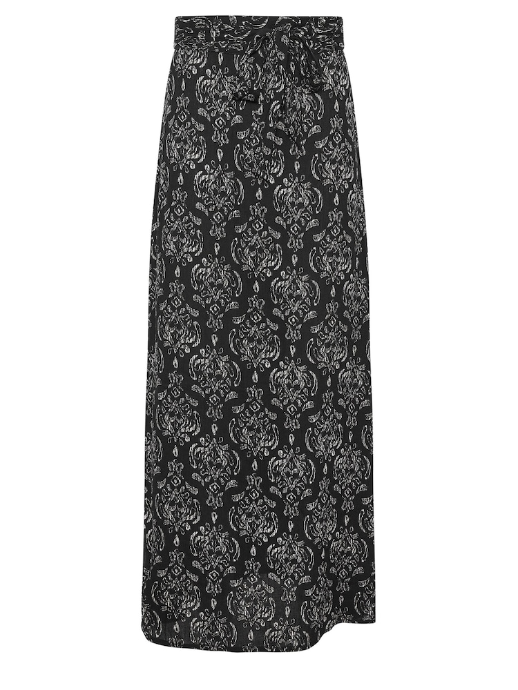 Long Tall Sally Black Print Maxi Skirt - Image 5 of 5