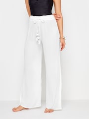 Long Tall Sally White Crinkle Trousers - Image 2 of 5