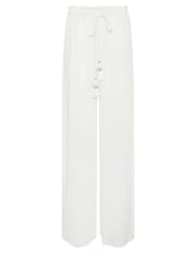 Long Tall Sally White Crinkle Trousers - Image 5 of 5