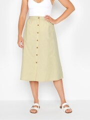 חצאית פשתן מכופתרת של Long Tall Sally - תמונה 1 מתוך 5