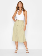 חצאית פשתן מכופתרת של Long Tall Sally - תמונה 2 מתוך 5