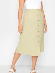 חצאית פשתן מכופתרת של Long Tall Sally - תמונה 3 מתוך 5