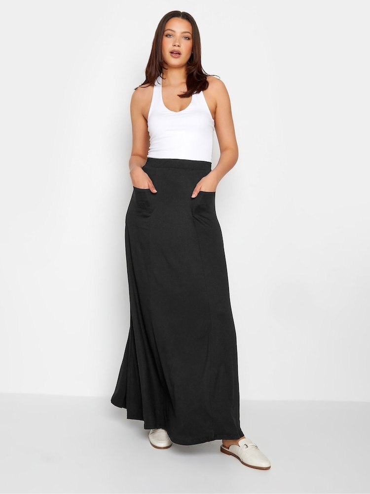 Long Tall Sally Black Maxi Fit And Flare Skirt - Image 2 of 3