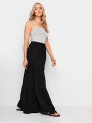 Long Tall Sally Black Crinkle Tiered Skirt - Image 2 of 6