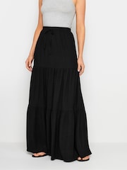 Long Tall Sally Black Crinkle Tiered Skirt - Image 3 of 6