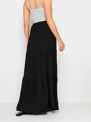 Long Tall Sally Black Crinkle Tiered Skirt - Image 4 of 6