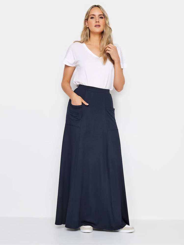 Long Tall Sally Blue Fit And Flare Skirt - Image 1 of 5