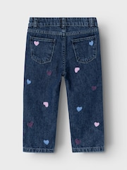 Name It Girls Heart Print Mom Jeans - Obraz 2 z 4