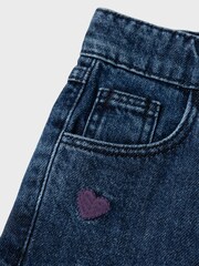 Name It Girls Heart Print Mom Jeans - Obraz 4 z 4