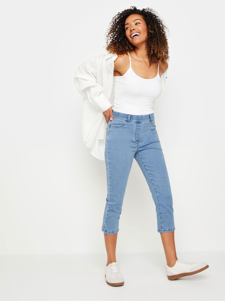 M&Co Blue Petite Capri Jeans - Image 2 of 5