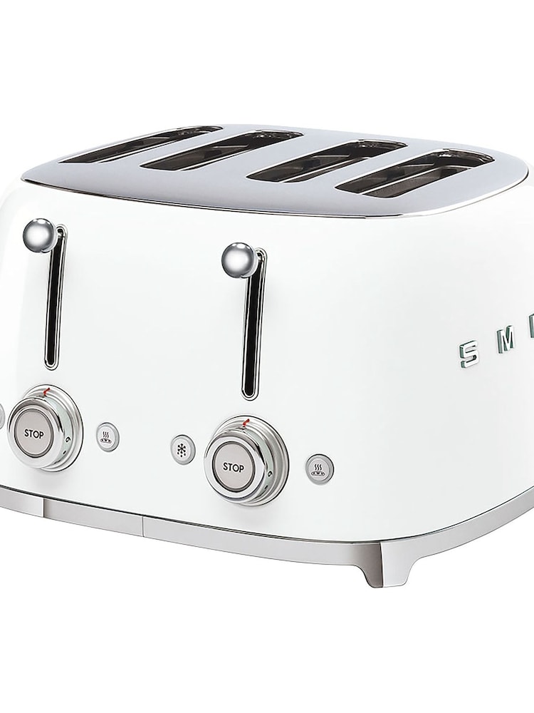 Smeg White 4 Slice Toaster - Image 2 of 6