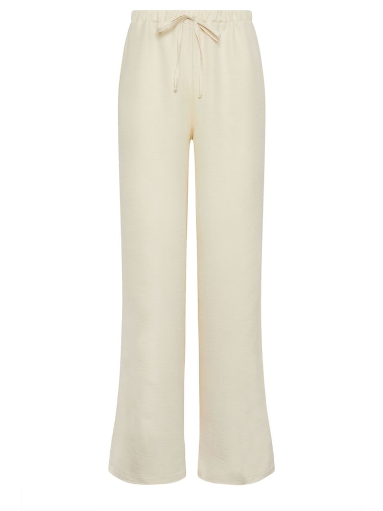 Long Tall Sally Pink Textured Wide Leg Trousers - Image 5 of 5